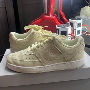 Nike womens court vision lows coconut milk/ white